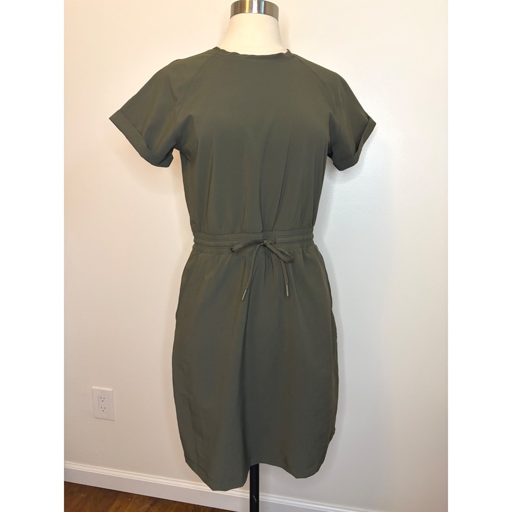 The North Face Performance Dress Olive Green Womens M Gorpcore Travel Hiking